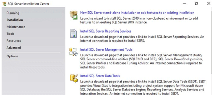 نصب sql