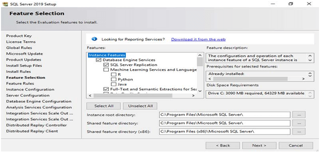 نصب sql